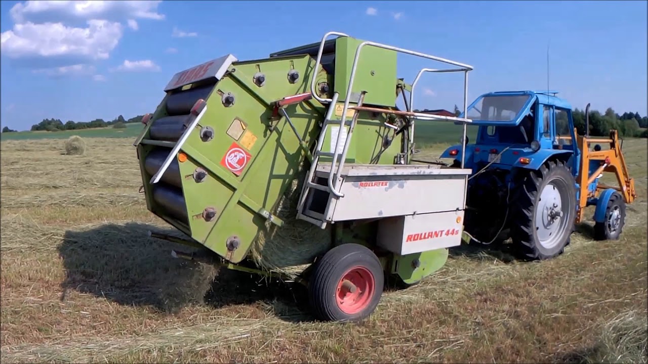 Про сено заготовку и рулонный пресс claas / засуха на сенокосе