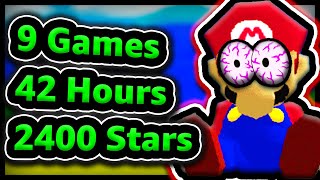 Speedrunner beats EVERY 3D Mario in 42 Hours (NO SLEEP!)