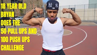 Can 18 Year Old Bryan do 50 pull ups and 100 push ups in under 5 minutes | That's Good Money screenshot 2