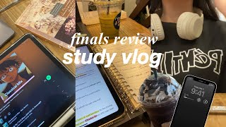 STUDY VLOG: finals exam review!  study grind, lots of notetaking, cafe hopping, uni vlog
