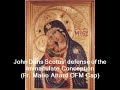 John Duns Scotus' defense of the Immaculate Conception Part 1 (Fr. Mario Attard OFM Cap)