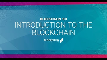 Welcome to Blockchain 101