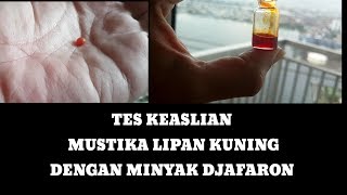 Tes Keaslian Mustika Lipan Kuning Dengan Djafaron EDUKASI