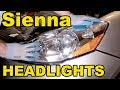 How to install headlights on Toyota Sienna 2007 2005-2016