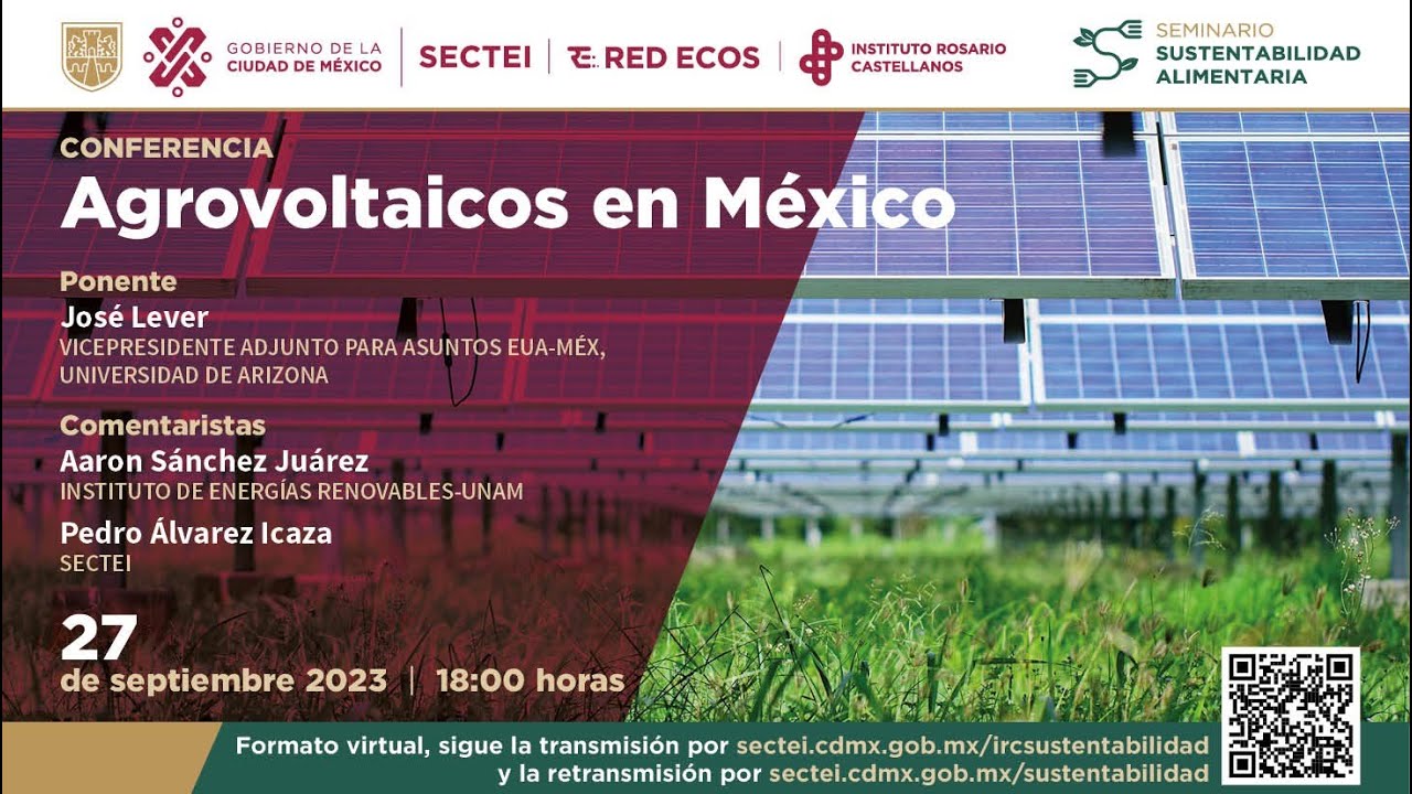 Conferencia Agrovoltaicos en México