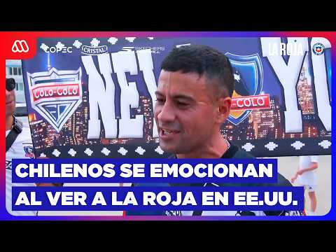 Chilenos de la "Marea Roja" se emocionan en duelo contra Estados Unidos