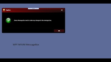 WPF Customize MessageBox using MVVM pattern