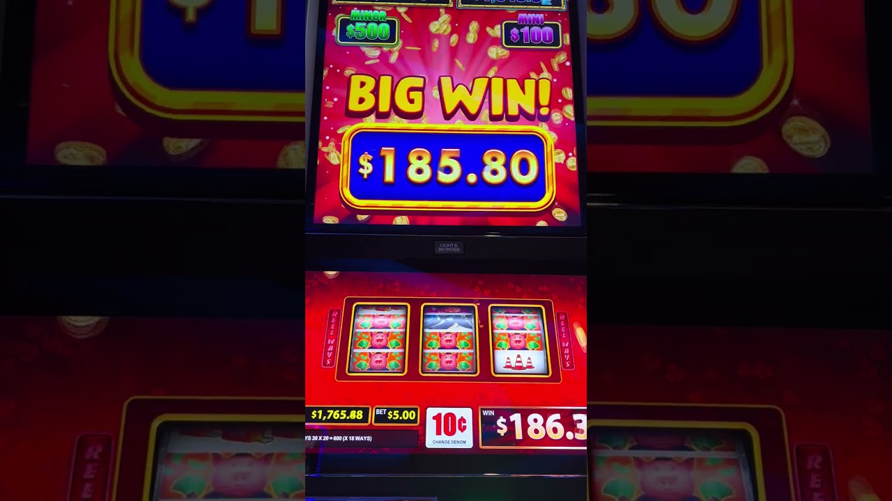 Real BIG WIN with 20X multiples on HUFF N EXTRA PUFF slot machine 
