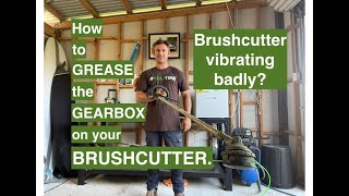 HOW TO GREASE YOUR BRUSHCUTTERS GEARBOX. A commonly overlooked part of the brushcutter.
