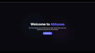 Abhyaas – AI-Powered Personalized Learning Path Recommender | Hackathon Demo