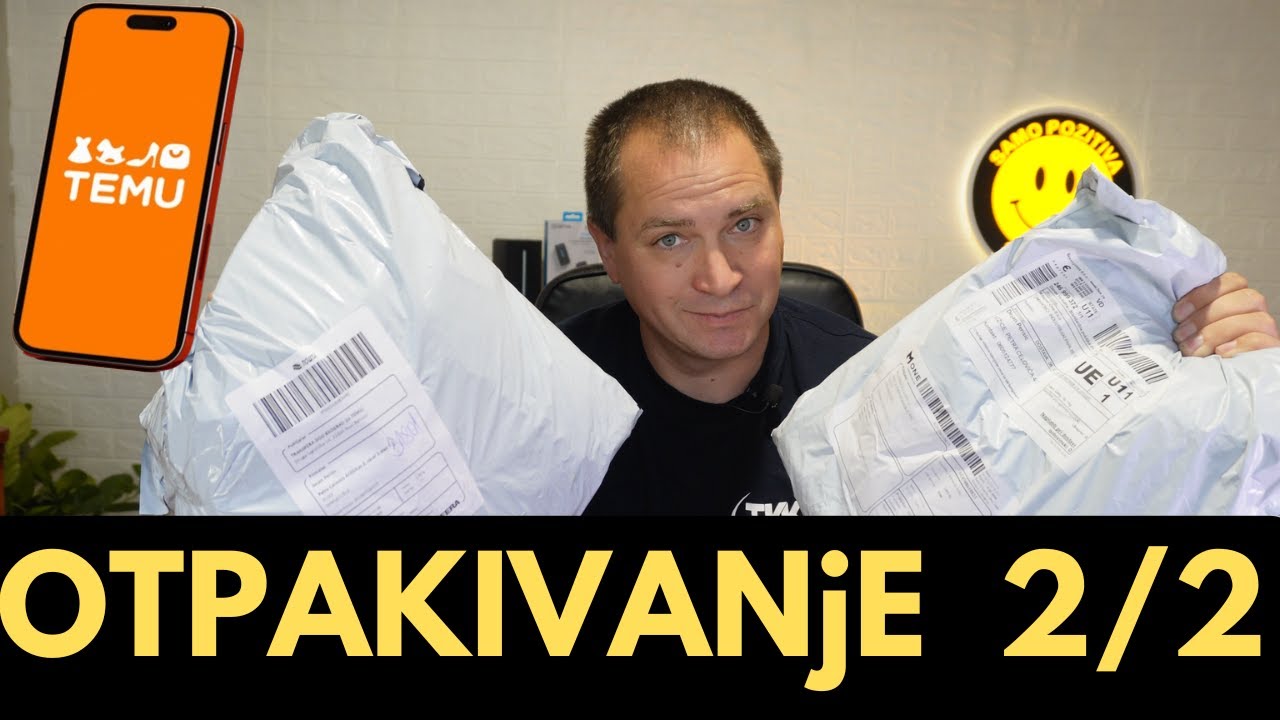 Temu prvi paket 2 2 unboxing test recenzija youtube