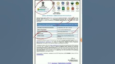 Application form CUCET 2021 out now #cucet2021 #cusb #cutn #curaj