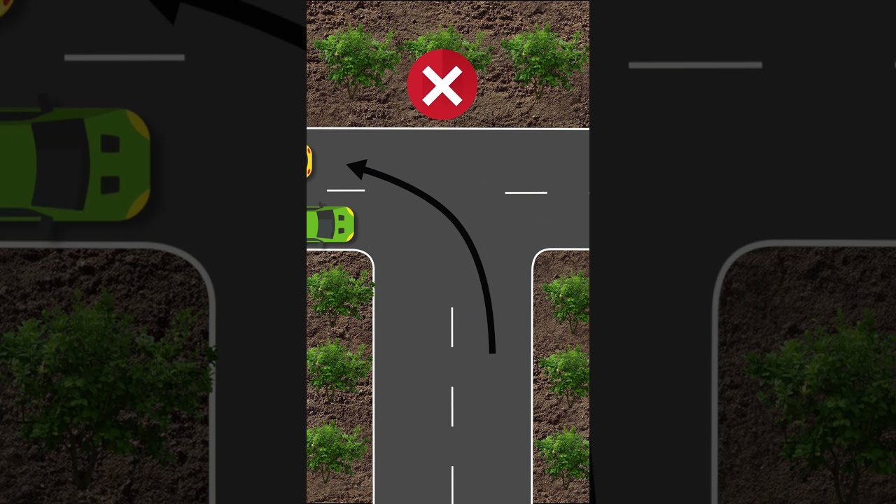Turn Left And Make A Big Bend Right Small Car Manual Driving