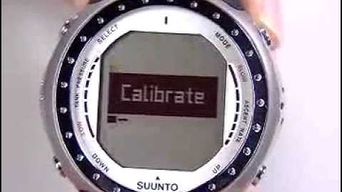 Kalibracja kompasu w Suunto D6, Suunto D9, D6i, D9tx