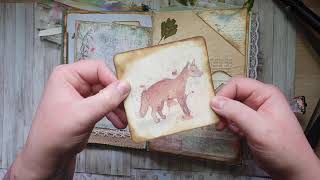 Flip through of my Junk Journal, themed Garden/Gardening and potting.