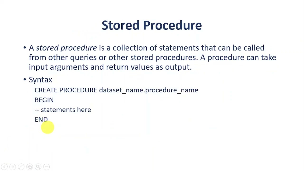 5. Introduction to Routines in BigQuery | Stored Procedure ,User ...