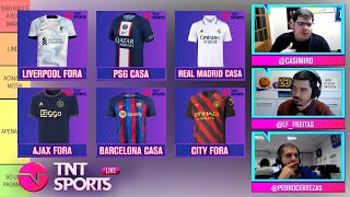 QUAIS SÃO AS CAMISAS MAIS BONITAS E AS MAIS FEIAS DA CHAMPIONS 22/23?! CRAVAMOS | CORTES TNT SPORTS screenshot 3
