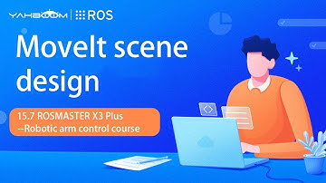 15.7 [ROSMASTER X3 Plus--Robotic arm control course]--MoveIt scene design