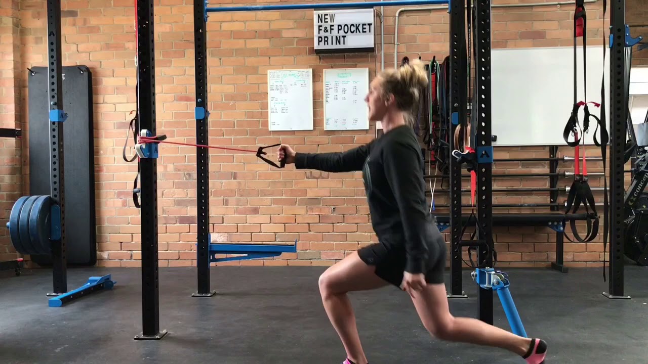 Cable Lunge and Row combo YouTube