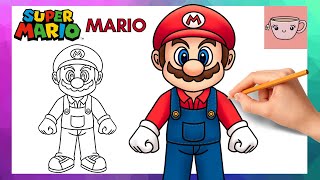 How To Draw Mario | Super Mario Bros Movie | Easy Step By Step Drawing Tutorial screenshot 5