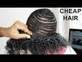 $5 HAIR - WATCH ME DO SEW IN WEAVE WITH CHEAP HAIR - HOW TO