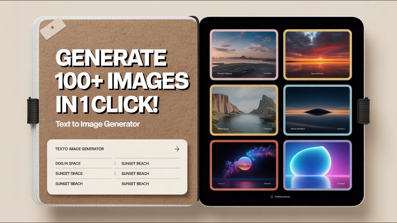 Bulk Text to Image Generator | Create 100+ AI Images in One Click | Bulk AI Image Generator Tool