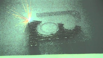 Metal 3D Printing (Additive Manufacturing) Video showing laser at work