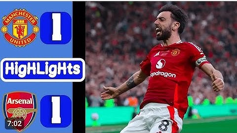 ملخص مباراة ارسنال ومانشستر يونايتد 1-1 | اهداف مباراه ارسنال ومانشستر يونايتد