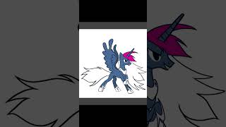 Rainbow dash, Luna fusion! #mlp #digitalart #art #timelapse Rainbow dash, Luna fusion! #mlp #digitalart #art #timelapse