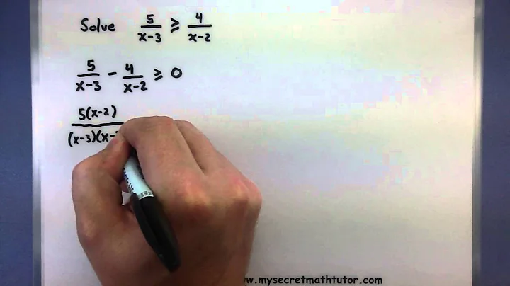 Pre-Calculus - Solving rational inequalities