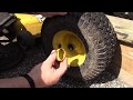 How to Remove Front and Rear Tires (Wheels) from John Deere X310 Lawn Mower Tractor