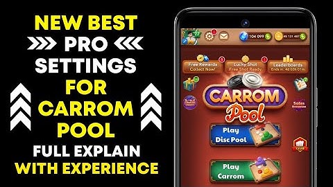 CARROM POOL BEST PRO SETTINGS FOR EVERYONE | JAMOT GAMING