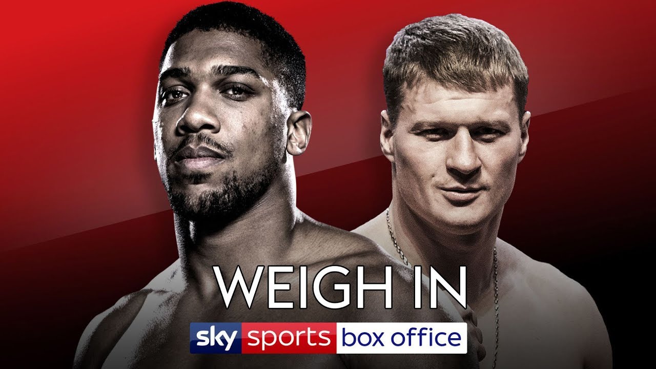 FULL WEIGH IN! Anthony Joshua vs Alexander Povetkin 🥊