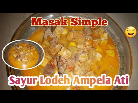 Resep Lodeh Hati Ayam