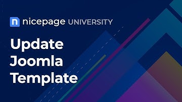 Nicepage University: Update Joomla Template