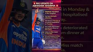 😔 Bad News for India! Abhishek Sharma Health Update ! #abhisheksharma #t20worldcup #brekingnews