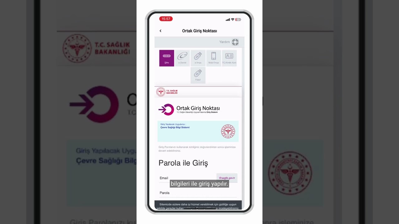 &Ccedil;SBS Mobil İKBS Uygulamaya Giriş