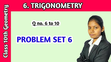 Problem set 6 geometry 10th Standard question 6 to 10