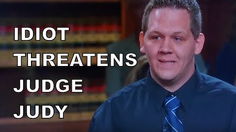 Idiot Threatens Judge Judy, Then Gets Stuck Inside Courtoom!