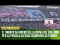 Il tributo da brividi della curva del Palermo per la piccola Alessia scomparsa di tumore