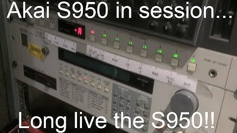 Akai S950 Part THREE - using in a session