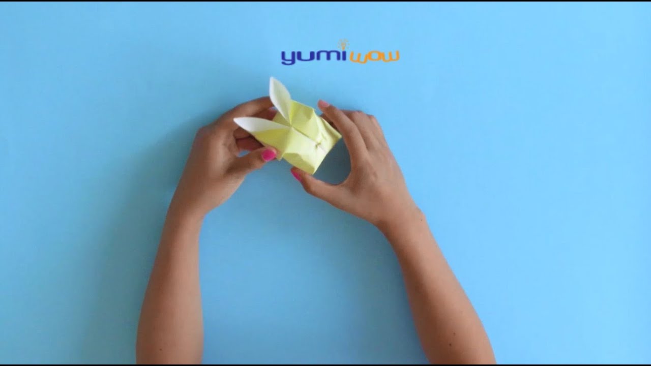 Origami Bunny Balloon Box - YouTube