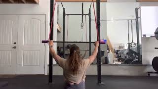 Wide grip PVC banded lat pull down