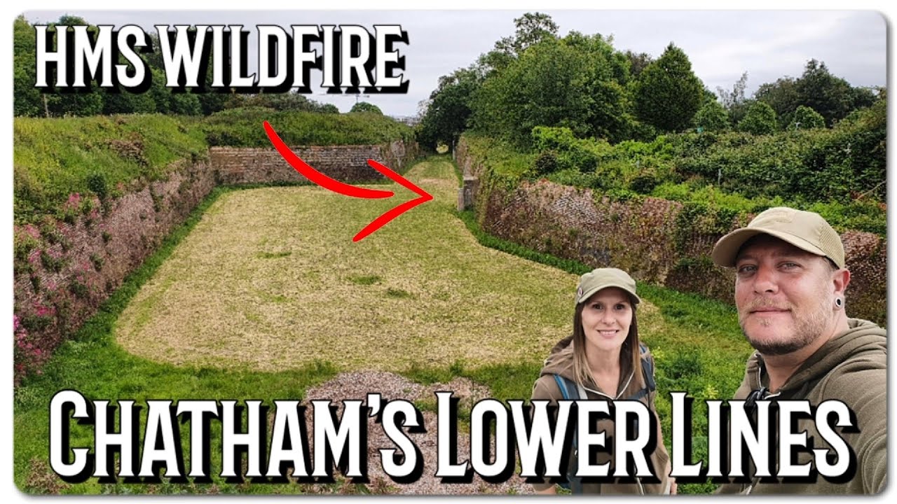 Chatham's Lower Lines WAR DEFENCES Locating HMS Wildfire. Kent.