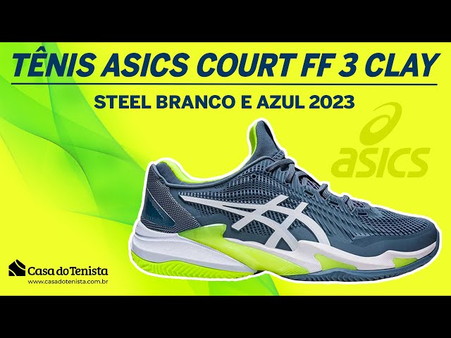 Tênis ASICS Court FF 3 Novak - Masculino - Azul - Asics Brasil
