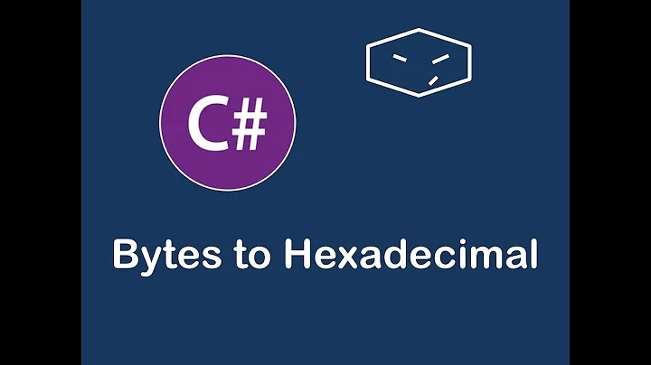 bytes to hexadecimal string in c#