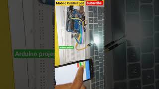 DIY Mobile Control Led Arduino Project #shorts #experiment #viral