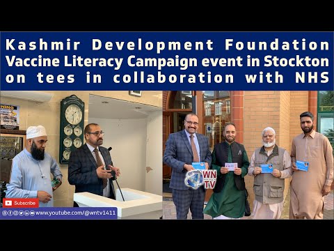 Kashmir Development Foundation Vaccine Literacy Campaign event in Stockton-on-Tees, UK