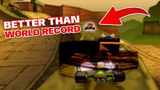 This CTR AI does the hardest shortcut in the game.
