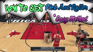 How to get Pick and Roller Badge | Pick and Roller Badge Tutorial | Nba 2k17